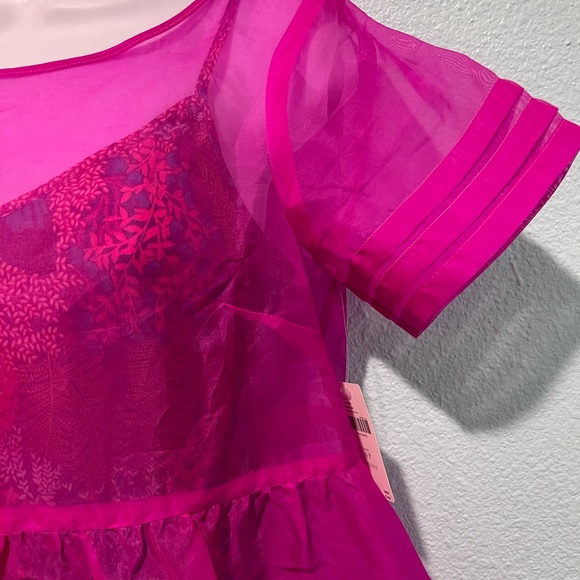 Anthropologie Pink and Purple Mini Dress - Picture 5 of 6